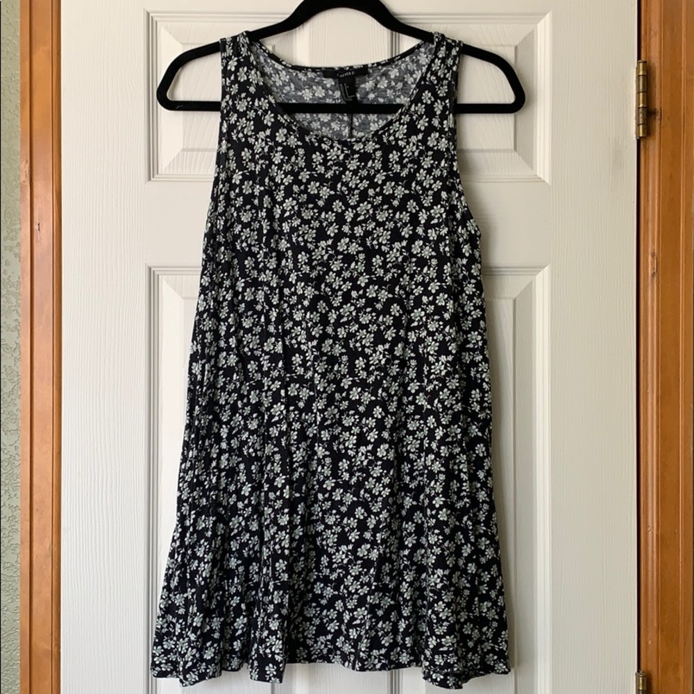Soft black floral dress